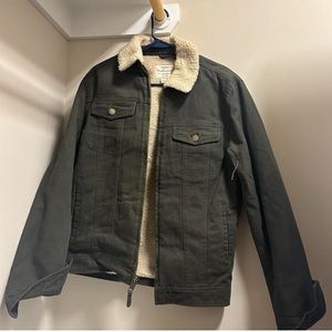 Original Vintage Weatherproof Fur Lined Green Jacket